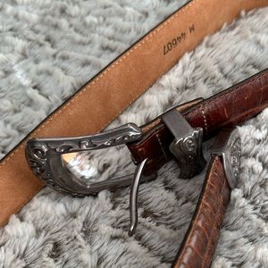 Vintage Brighton Belt (Brown Leather)